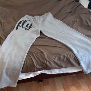 A fly sweatpants